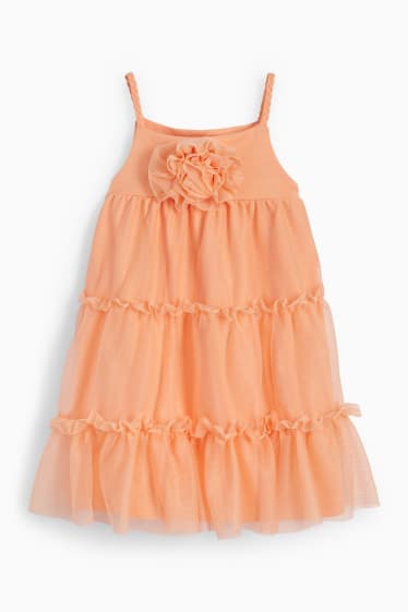 Dzieci - Sukienka - pomarańczowy