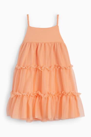Kinder Mädchen - Kleid - orange