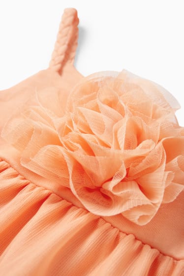 Kinder Mädchen - Kleid - orange