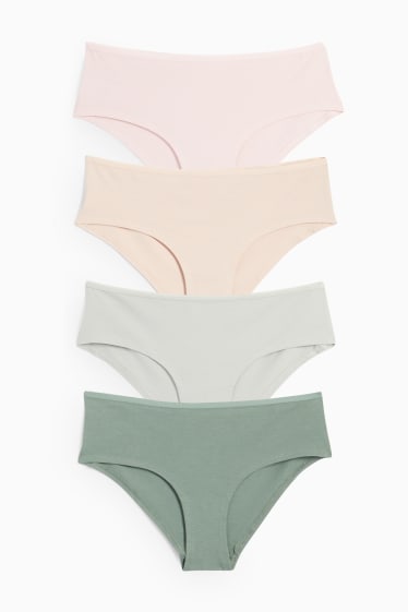 Mujer - Pack de 4 - hipsters - verde