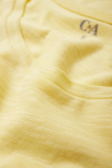 Donna - Top basic - giallo chiaro