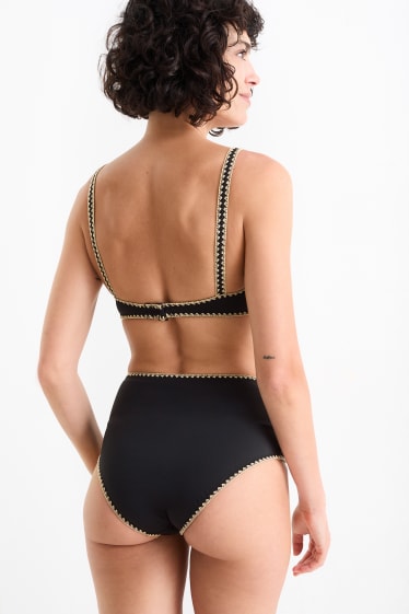 Donna - Reggiseno bikini - a fascia - imbottito - LYCRA® XTRA LIFE™ - nero
