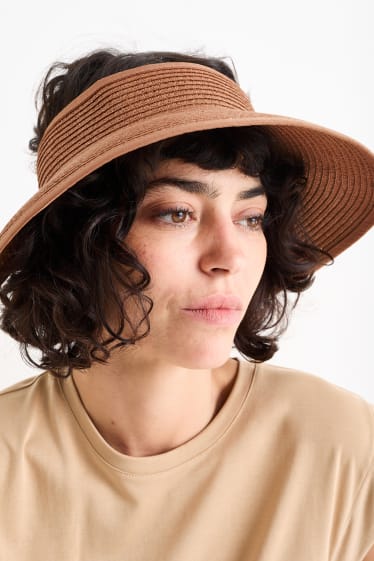 Dona - Visera solar de palla - marró