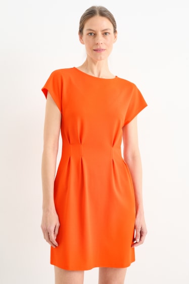 Women - Fit & flare dress - orange