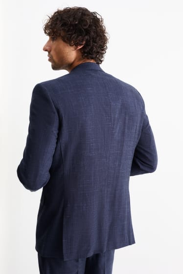 Hommes - Veste de costume - regular fit - Flex - bleu foncé
