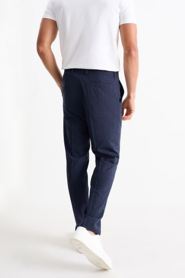 Hommes - Pantalon de costume - regular fit - Flex - bleu foncé