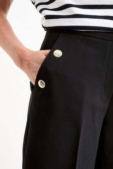 Damen - Shorts - High Waist - schwarz