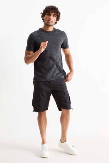 Uomo - Shorts cargo - nero