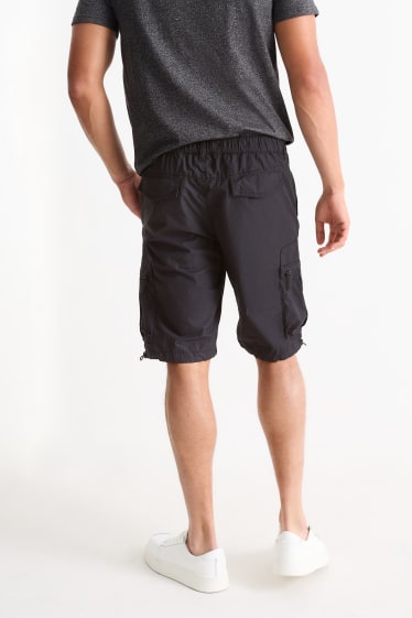 Uomo - Shorts cargo - nero