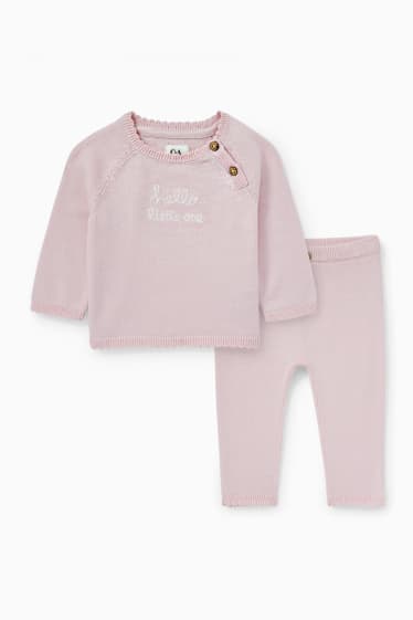 Miminka - Outfit pro miminka - 2dílný - růžová