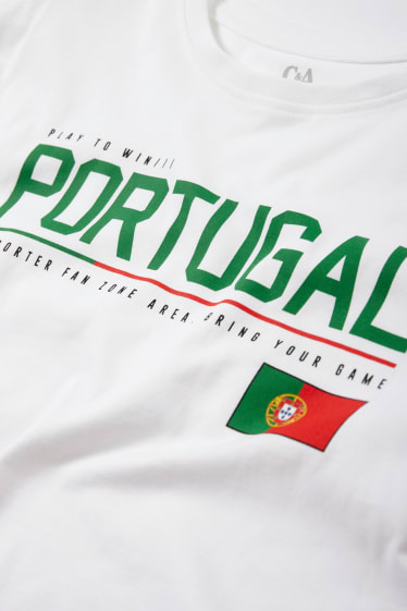 Dzieci - Portugalia - koszulka z krótkim rękawem - biały