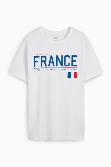 Bambini - Francia - maglia a maniche corte - bianco