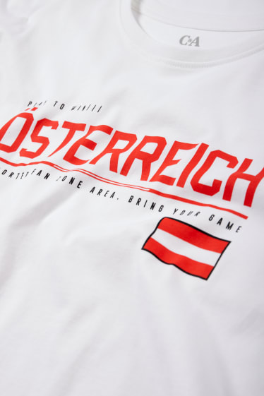 Dětské - Rakousko - tričko s krátkým rukávem - bílá