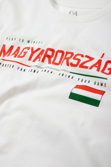 Dzieci - Węgry - koszulka z krótkim rękawem - biały