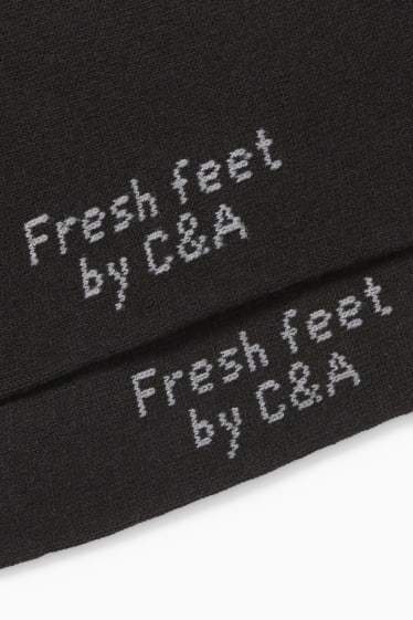 Hombre - Pack de 3 - calcetines tobilleros - aloe vera - negro