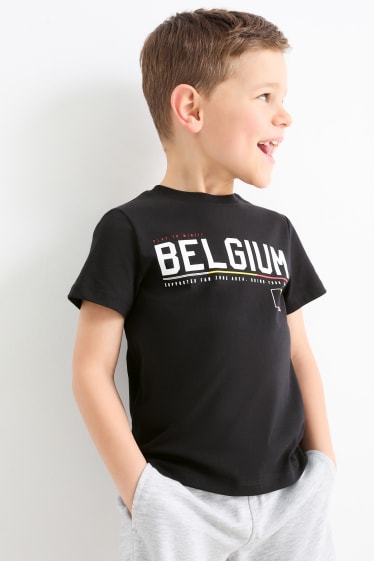 Kinder - Belgien - Kurzarmshirt - schwarz