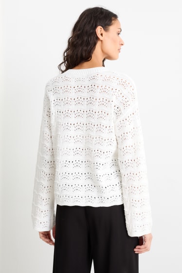Damen - Pullover - weiß
