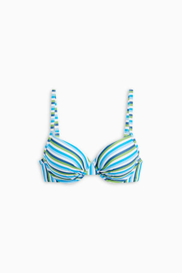 Kobiety - Góra od bikini z fiszbinami - wyściełana - LYCRA® XTRA LIFE™ - jasnoniebieski