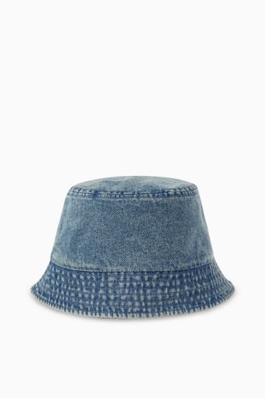 Heren - Denim hoed - jeansblauw