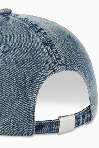 Mężczyźni - Dżinsowa czapka z daszkiem - dżins-niebieski