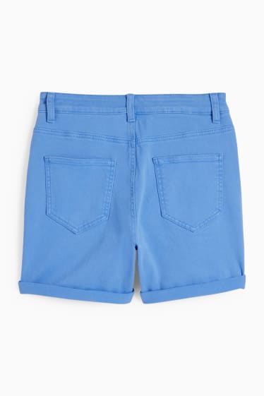 Damen - Shorts - High Waist - blau