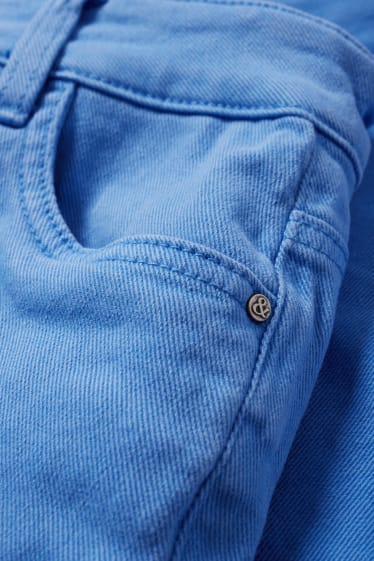 Damen - Shorts - High Waist - blau