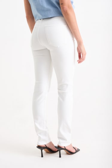 Dona - Slim jeans - mid waist - shaping jeans - Flex - LYCRA® - blanc trencat