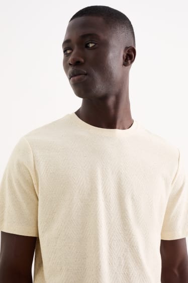 Uomo - T-shirt - beige chiaro