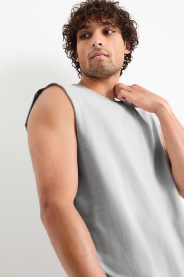 Hombre - Camiseta sin mangas - gris claro