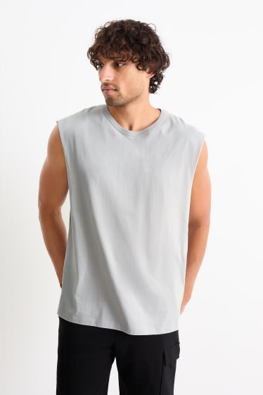 Hombre - Camiseta sin mangas - gris claro
