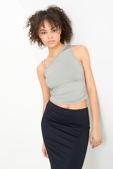 Women - CLOCKHOUSE - cropped top - gray