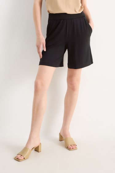 Damen - Basic-Shorts - schwarz