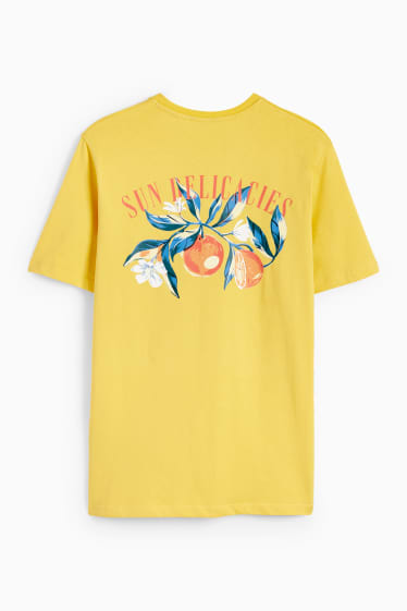 Mężczyźni - T-shirt - żółty