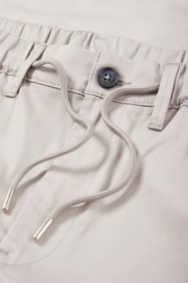 Heren - Joggingbroek - tapered fit - grijs