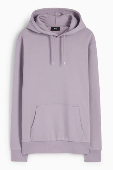 Hombre - Sudadera con capucha - violeta claro