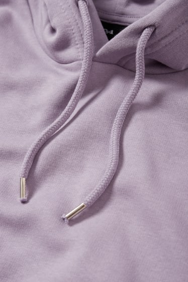 Hombre - Sudadera con capucha - violeta claro