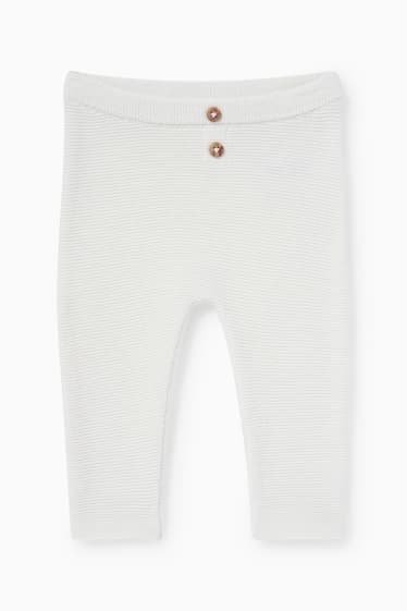 Babys - Babyoutfit - 2-delig - crème wit