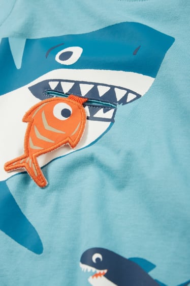 Niños - Tiburones - camiseta sin mangas - azul