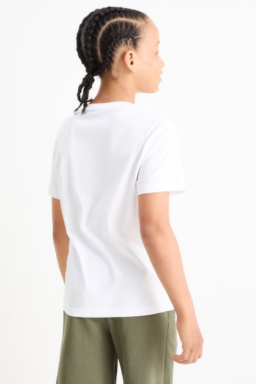 Kinder Jungen - Multipack 3er - Dschungel - Kurzarmshirt - weiß