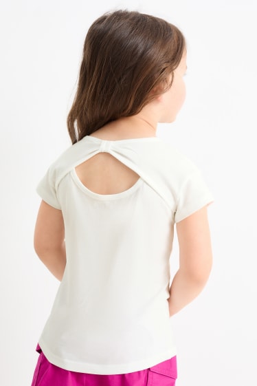 Dzieci - Jednorożec - koszulka z krótkim rękawem - efekt połysku - biały