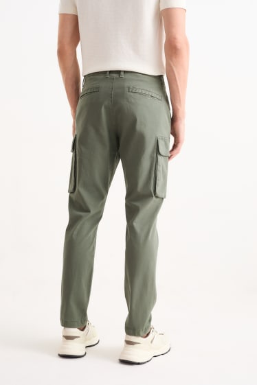 Bărbați - Pantaloni cargo - regular fit - verde