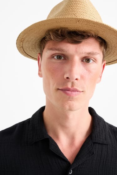 Uomo - Cappello di paglia - beige