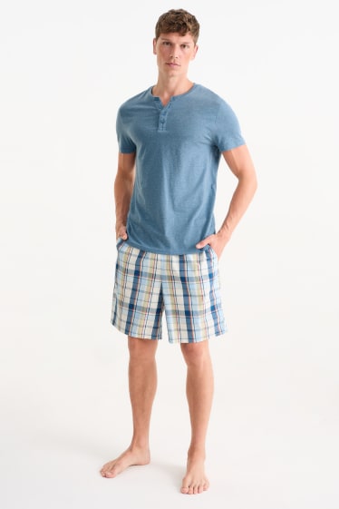 Hombre - Pijama corto - azul claro
