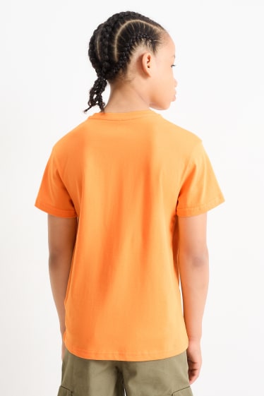 Copii - Baschet - tricou cu mânecă scurtă - portocaliu