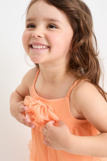 Kinder Mädchen - Kleid - orange