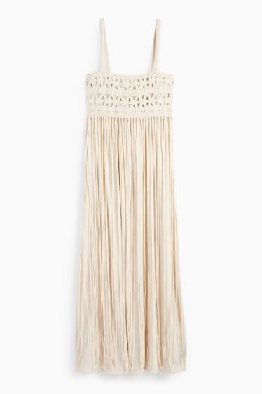Women - Fit & flare dress - light beige