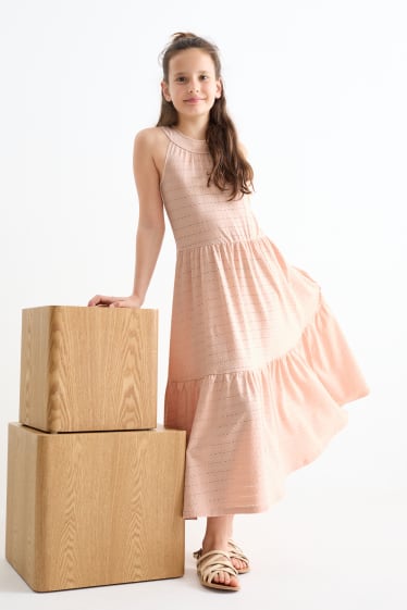 Kinder Mädchen - Kleid - rosa