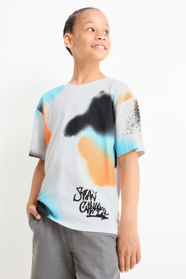 Kinderen - Graffiti - T-shirt - crème wit