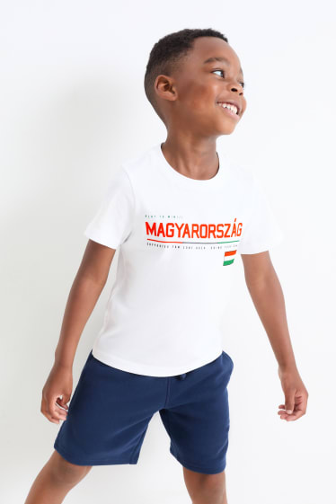Niños - Hungría - camiseta de manga corta - blanco