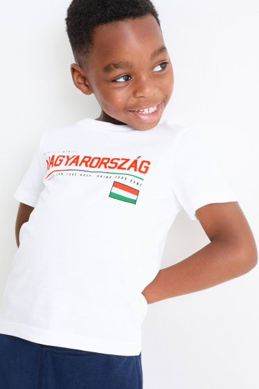 Children - Hungary - short sleeve T-shirt - white